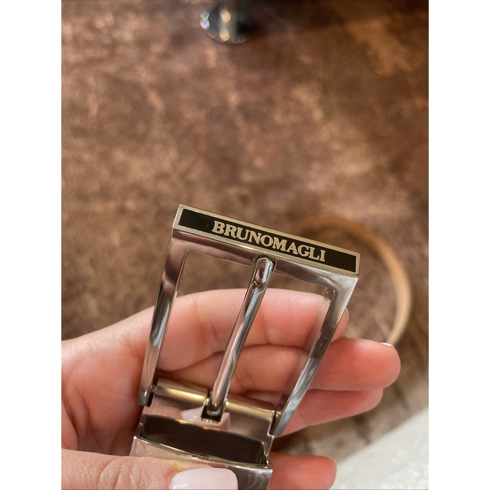 Bruno Magali Mens Belt Brown Leather